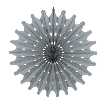 Éventail gris 53cm