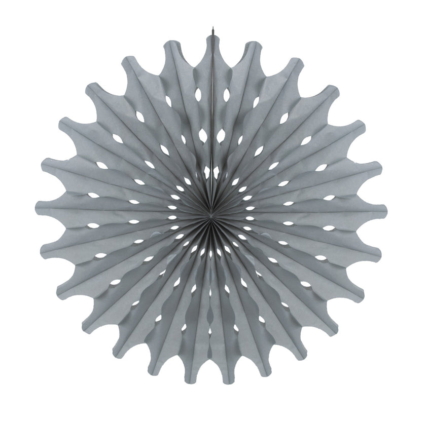 ÉVENTAIL GRIS 53CM