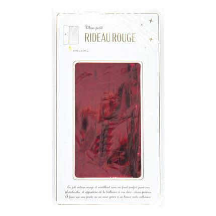RIDEAU ROUGE 250CM