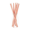SET 10 PAILLES ROSE PASTEL A POIS BLANCS