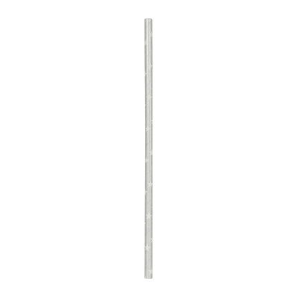 SET 10 PAILLES GRISES ETOILES BLANCHES