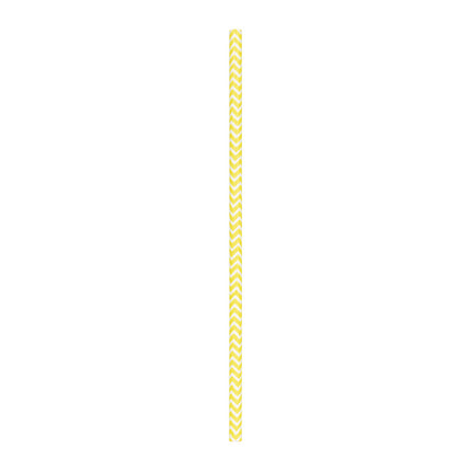 SET 10 PAILLES CHEVRONS JAUNES