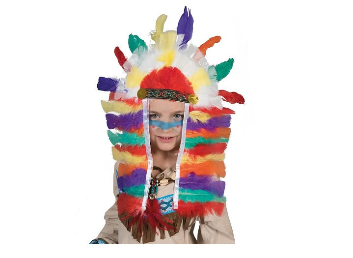 coiffe d'indien couleurs grande enfant