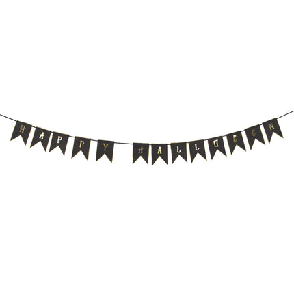 GUIRLANDE MINI FANION HAPPY HALLOWEEN 2M