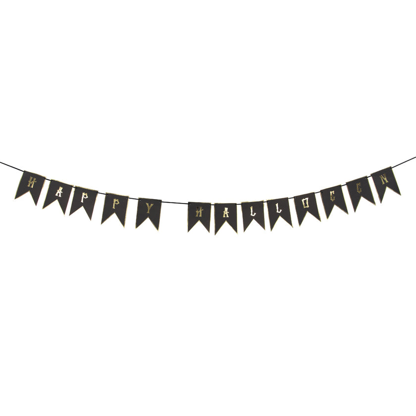 GUIRLANDE MINI FANION HAPPY HALLOWEEN 2M