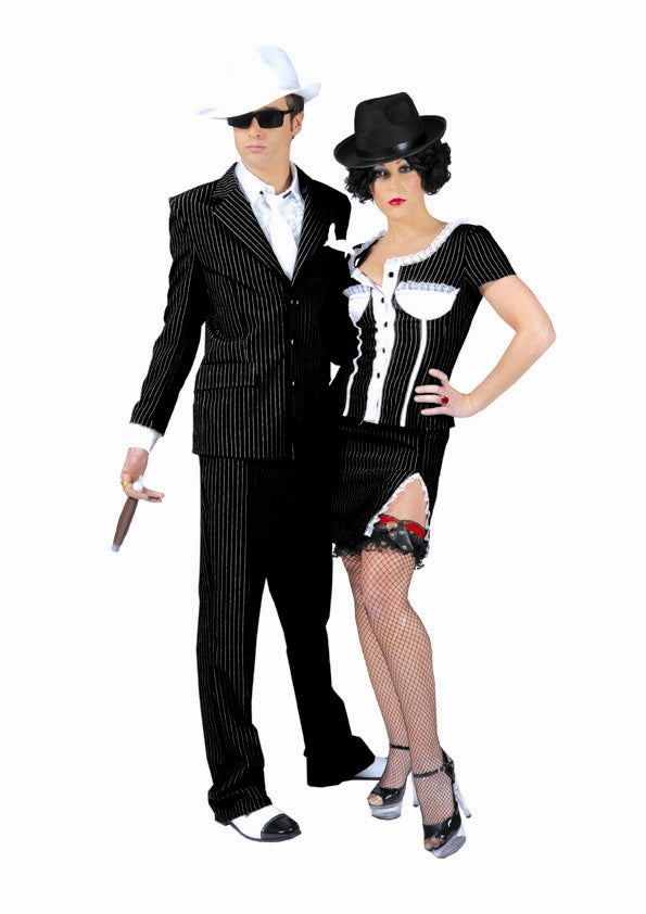 déguisement gangster n&b femme
