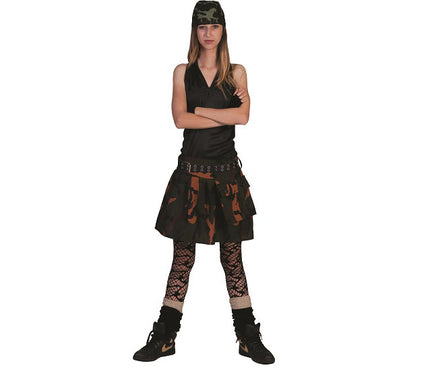 jupe camouflage army femme