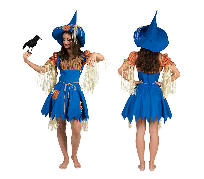 déguisement d'épouvantail femme 3pcs