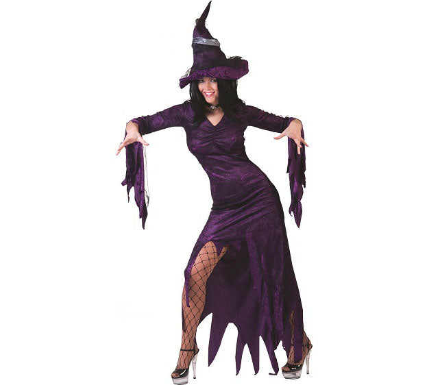 déguisement de sorcière violet adulte