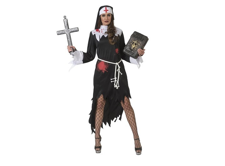 déguisement de nonne zombie adulte
