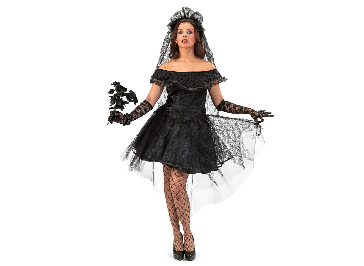 déguisement de veuve noire femme 2pcs