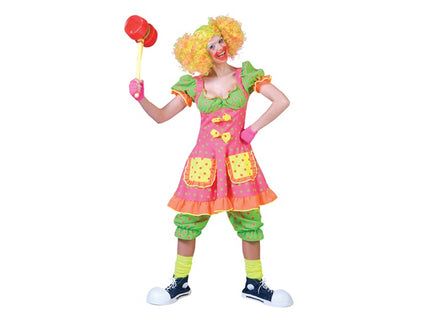 déguisement femme clown fluo