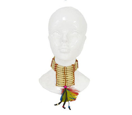 collier d'indien plumes