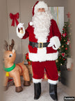 Perruque et barbe blanche père noël impérial
