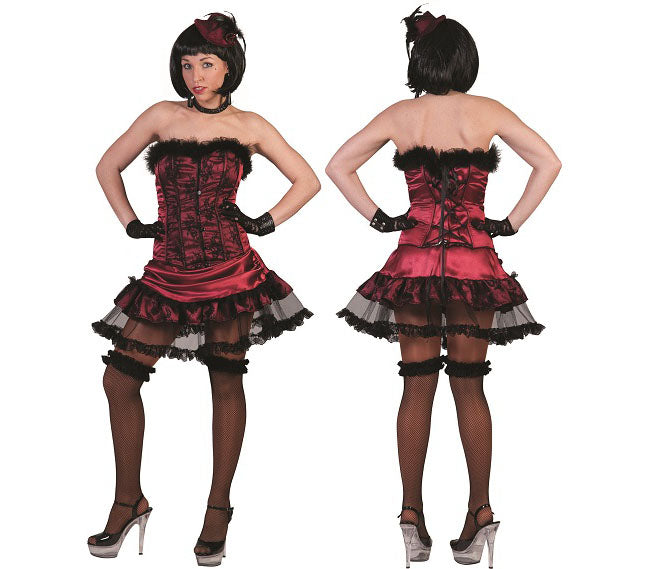 déguisement burlesque sexy rouge femme