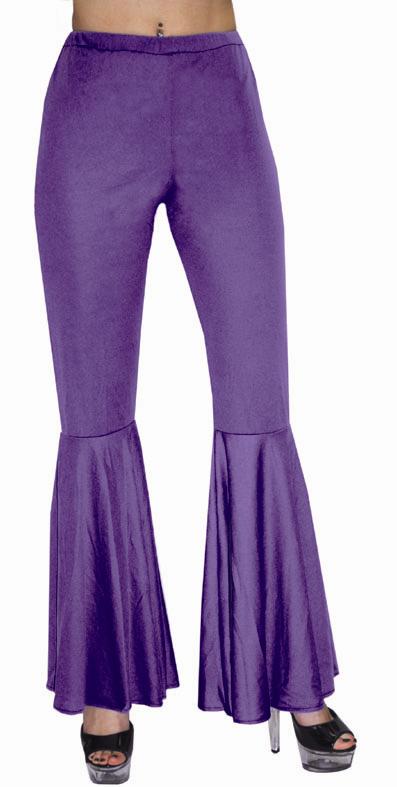 pantalon pattes d'éléphant violet femme