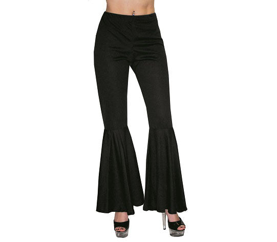 pantalon pattes d'éléphant noir femme