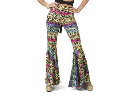 pantalon pattes d'éléphant multicolore femme