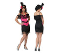 robe charleston rose et noire 2pcs