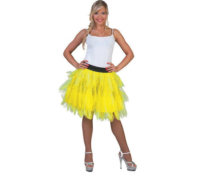 jupe en tulle tutu jaune fluo femme taille unique