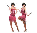 robe charleston à sequins rose femme