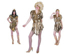 robe tunique disco cléopatre déesse or femme