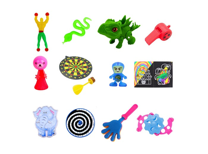 lot de 72 jouets kermesse 12 modèles (idéal pour pinatas)