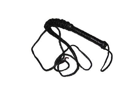 fouet en cuir noir 2.4m