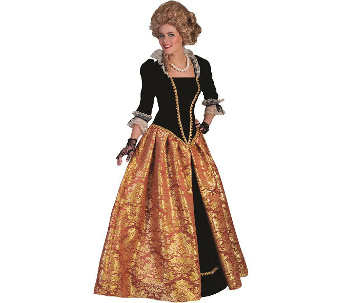 robe baroque marie-christina orange femme