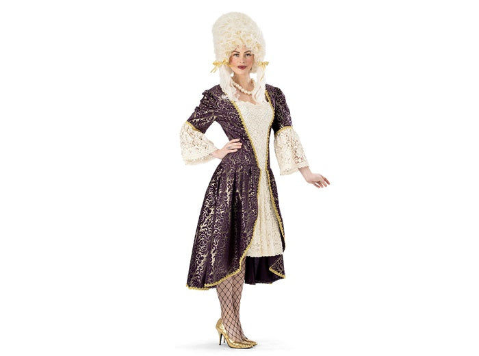 déguisement baroque bernadette violet femme