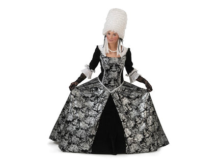déguisement baroque rococo lady argent femme