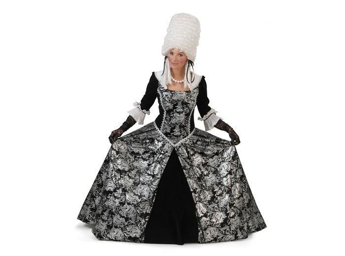 déguisement baroque rococo lady argent femme