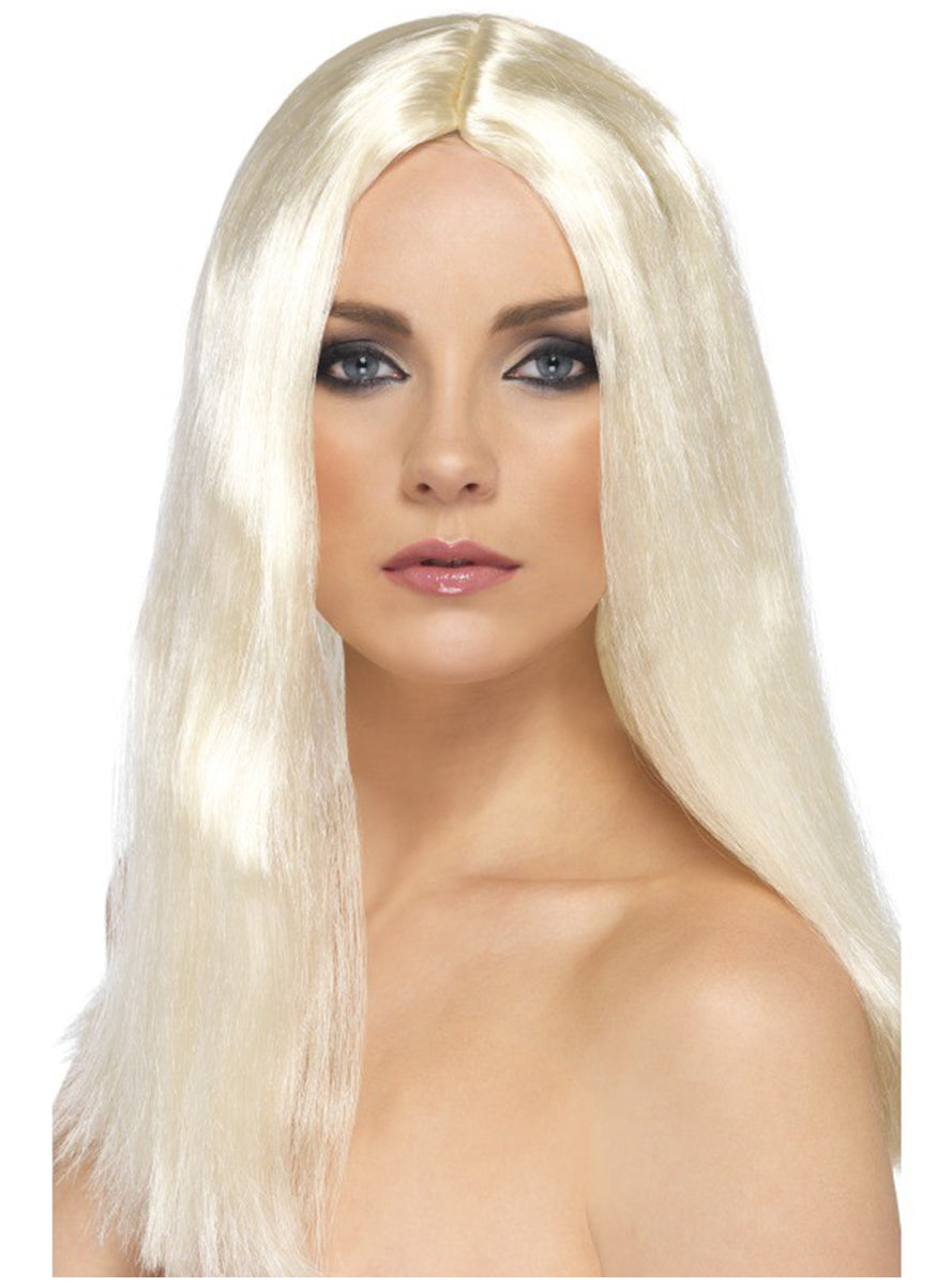 Perruque blonde élégante