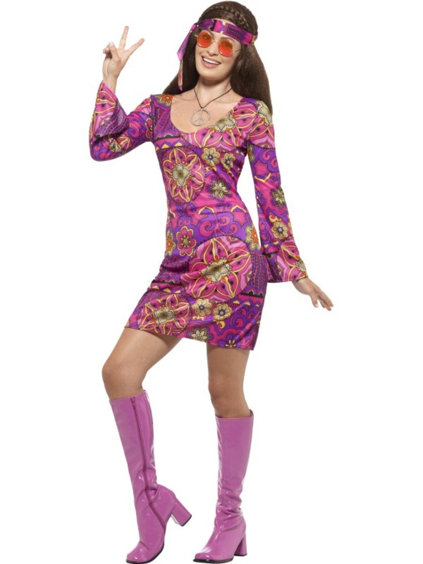 Déguisement hippie amour libre femme