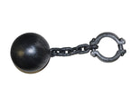 boulet cabossé de prisonnier avec chaine 55cm
