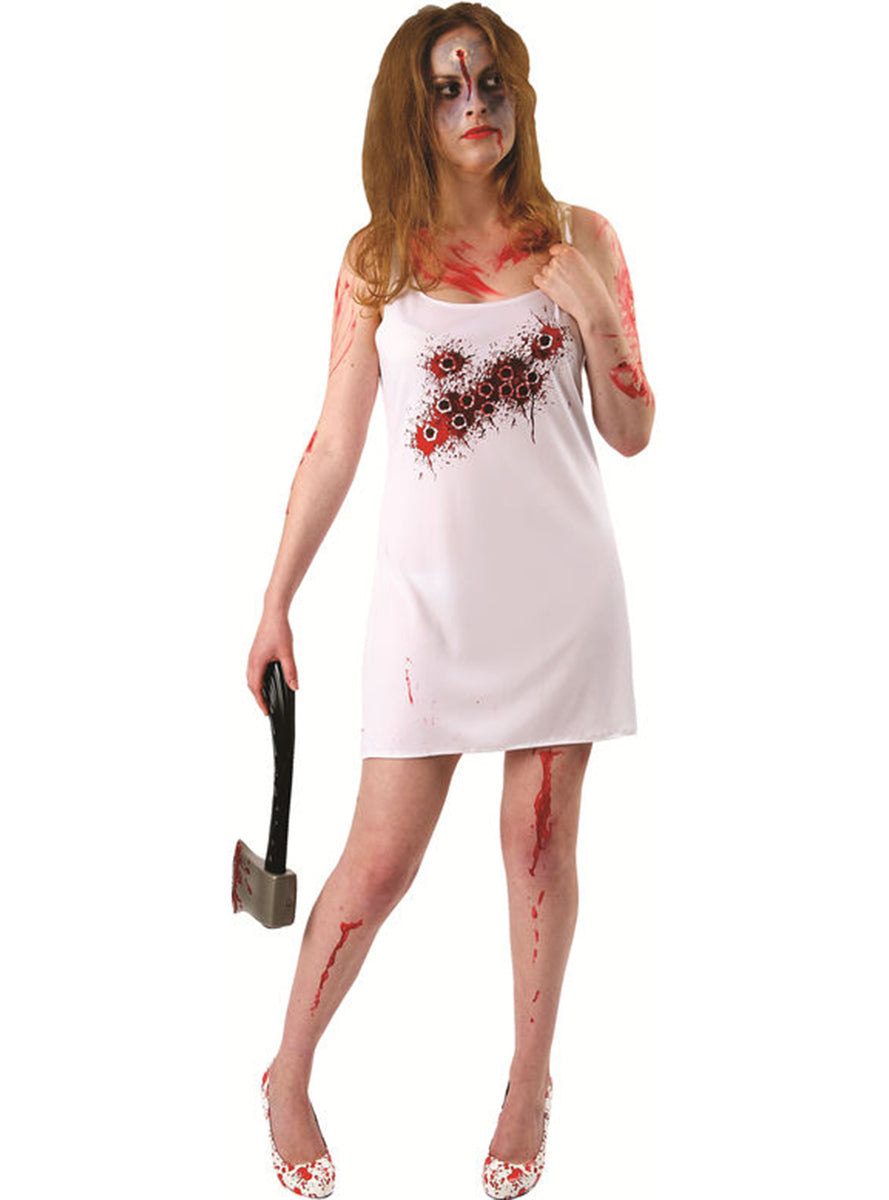 Robe abattue par balles femme