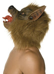 Masque de loup marron