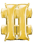 Ballon hashtag doré (86 cm)