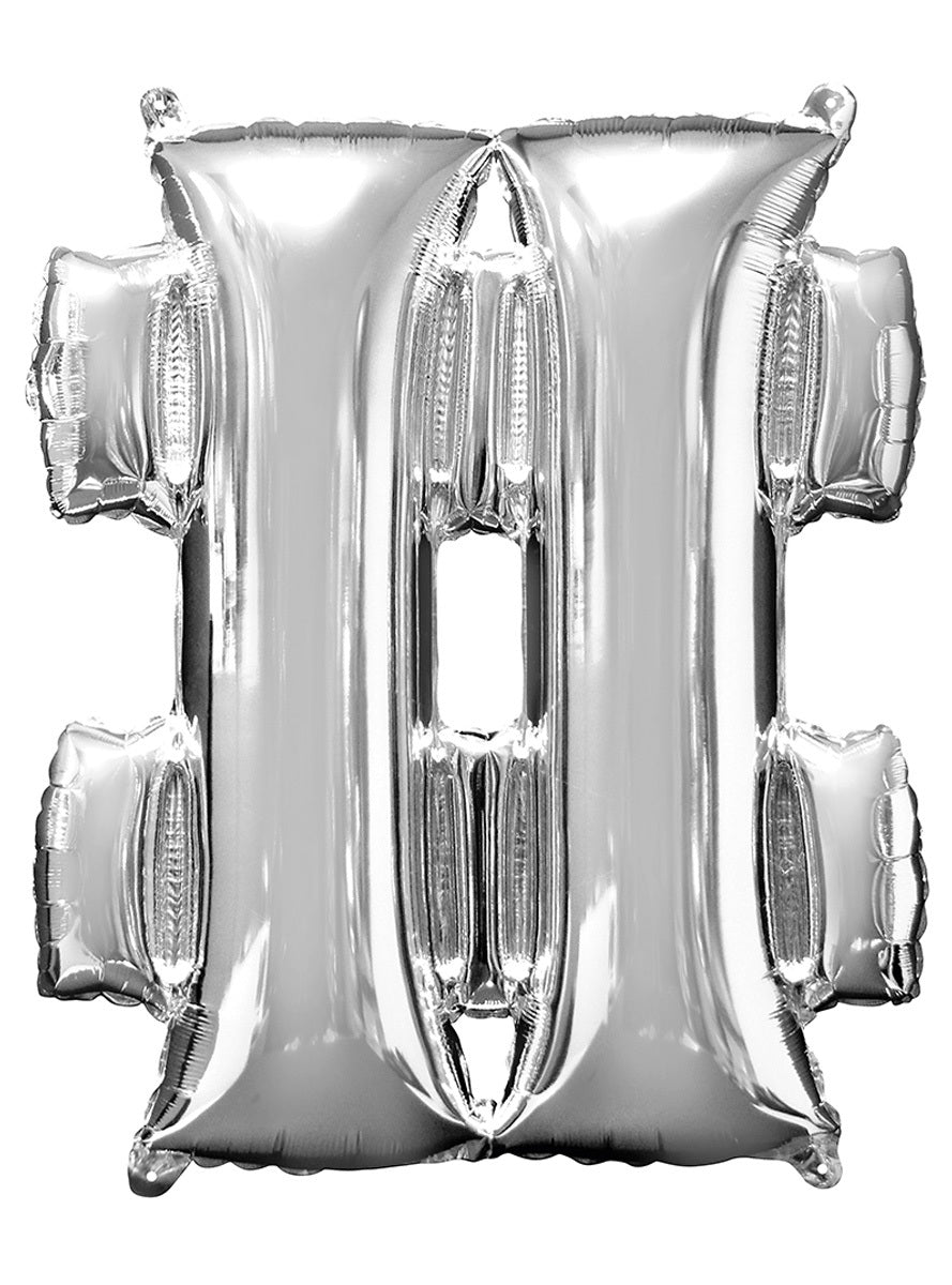 Ballon hashtag argenté (86 cm)
