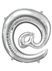 Ballon arrobase argenté (86 cm)