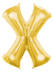 Ballon lettre X doré (86 cm)