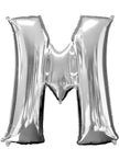 Ballon lettre M argenté (86 cm)