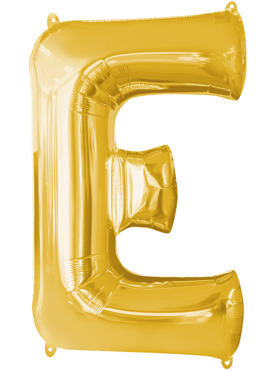 Ballon lettre E doré