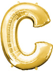Ballon lettre C doré