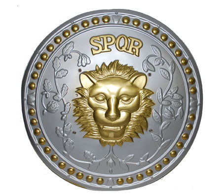 bouclier rond spqr lion 50cm