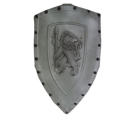 bouclier en mousse lion gris 72x42cm