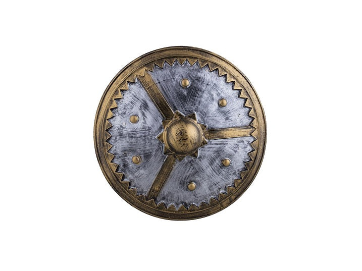 bouclier rond bleu et bronze 58cm