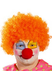 Perruque clown orange homme