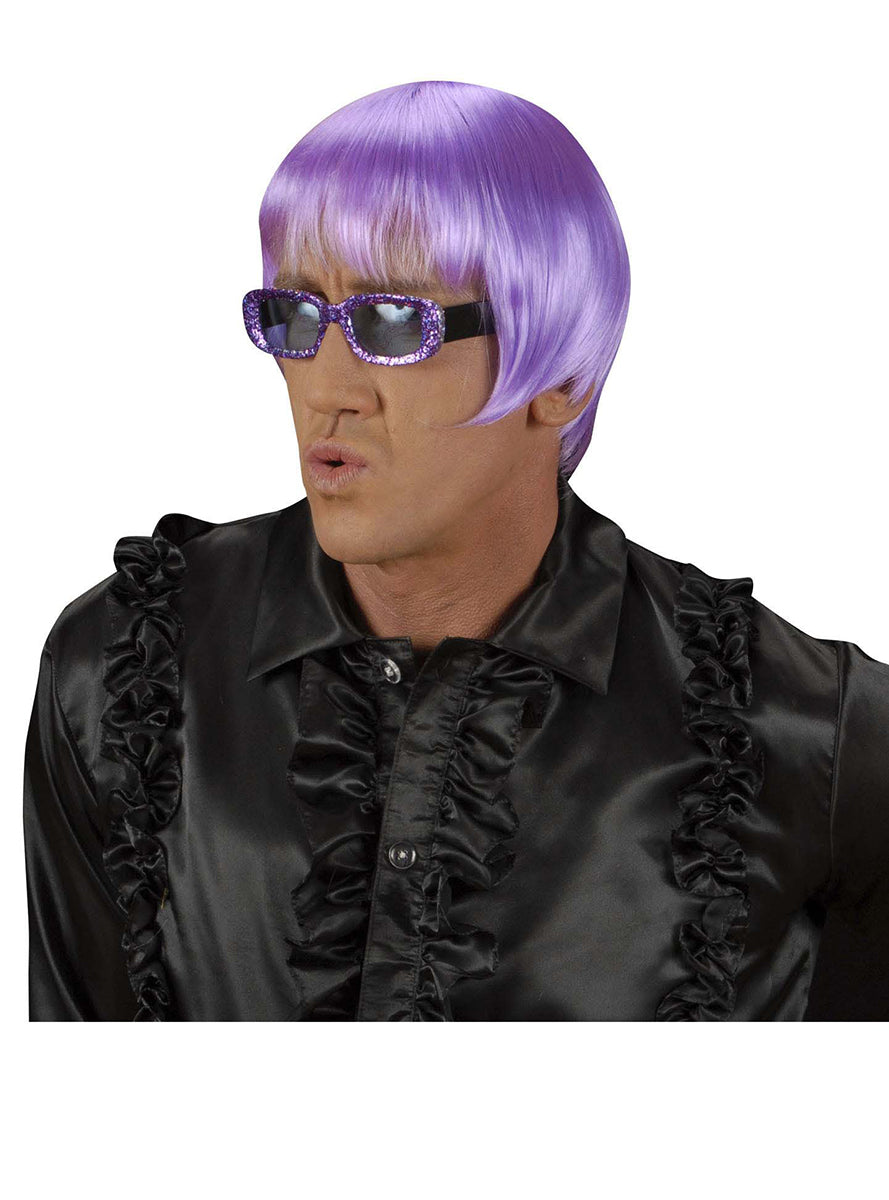 Perruque rave lilas