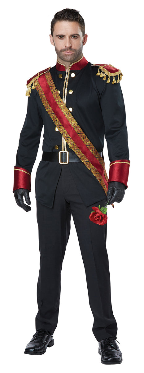 Déguisement prince charmant bleu marine homme